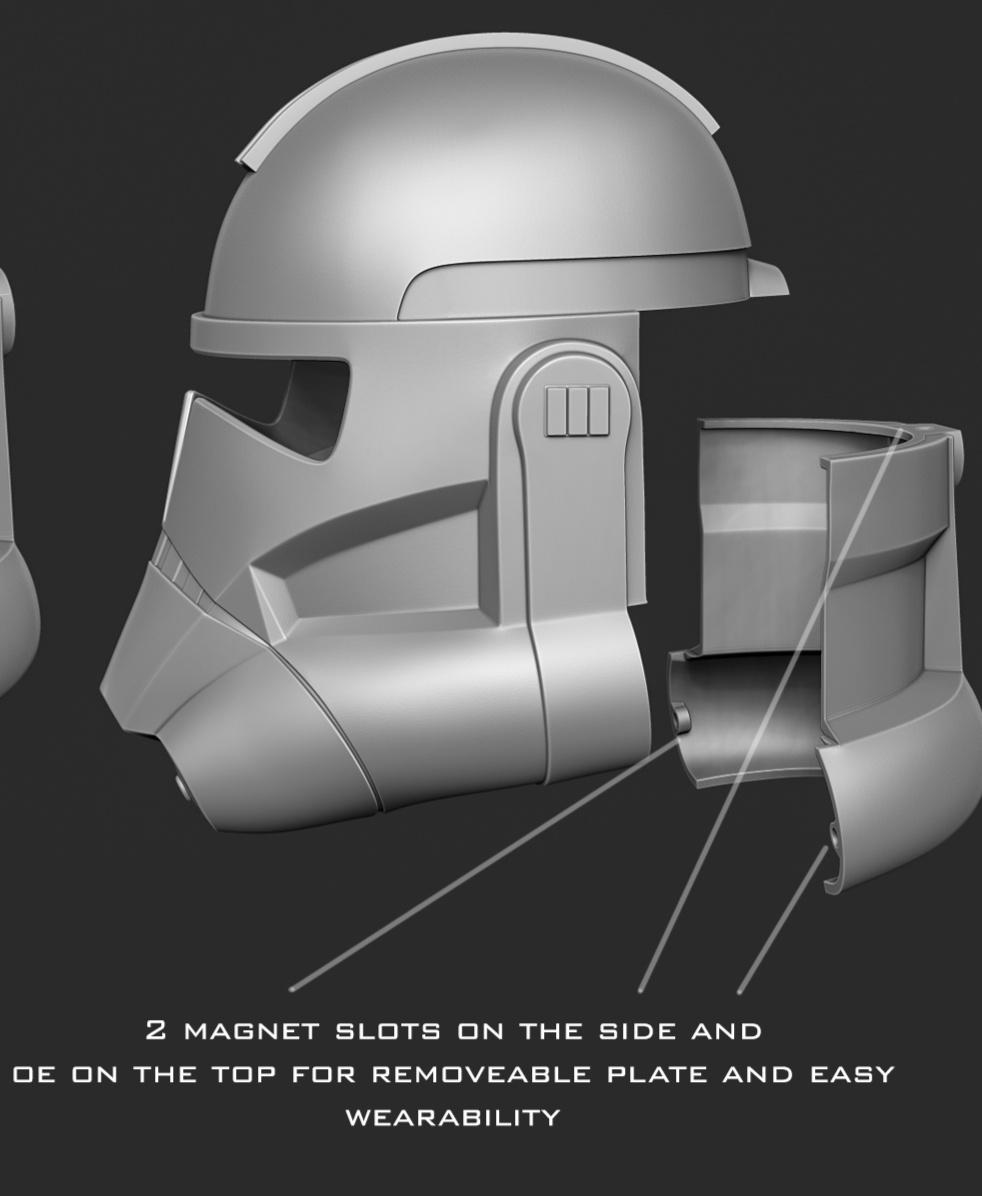 Phase 2 Animated Clone Helmet 3d model