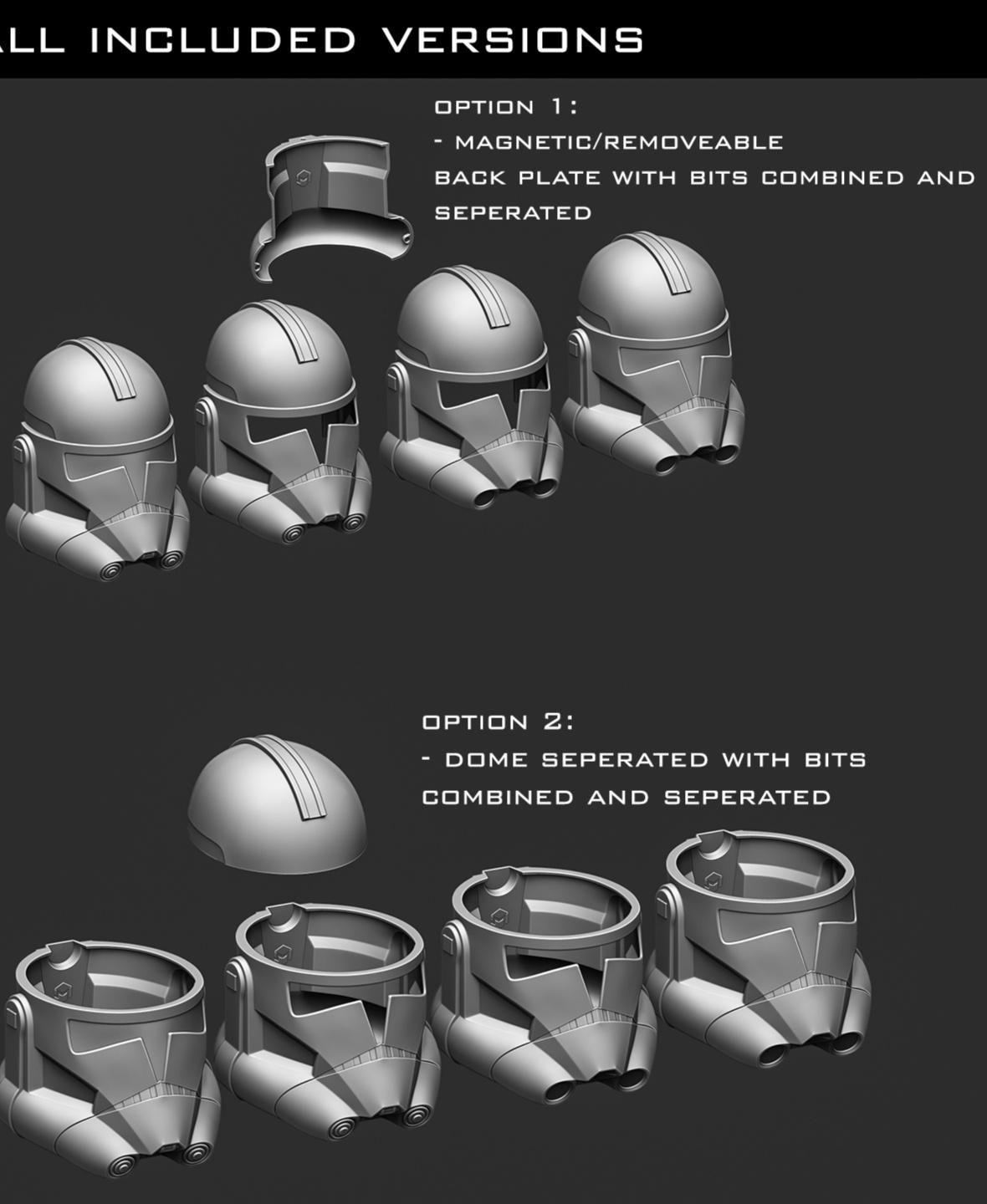 Phase 2 Animated Clone Helmet 3d model