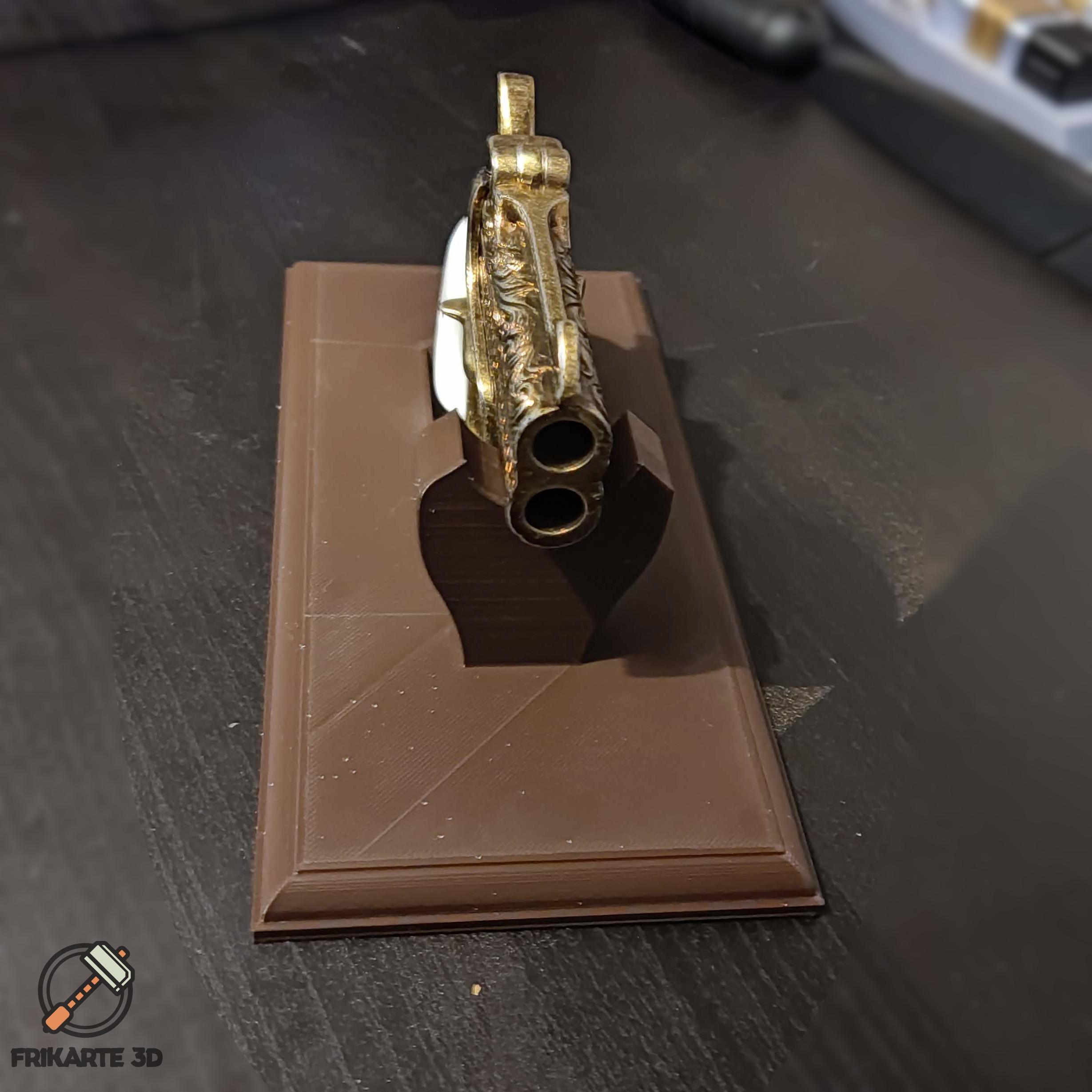 Derringer 1866 Pistol Display 3d model