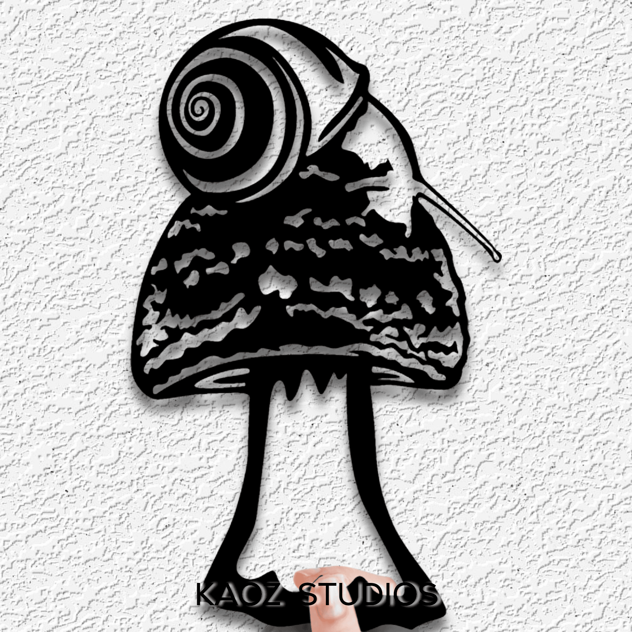 snail wall art mushroom wall decor garden toadstool decoration 3d model