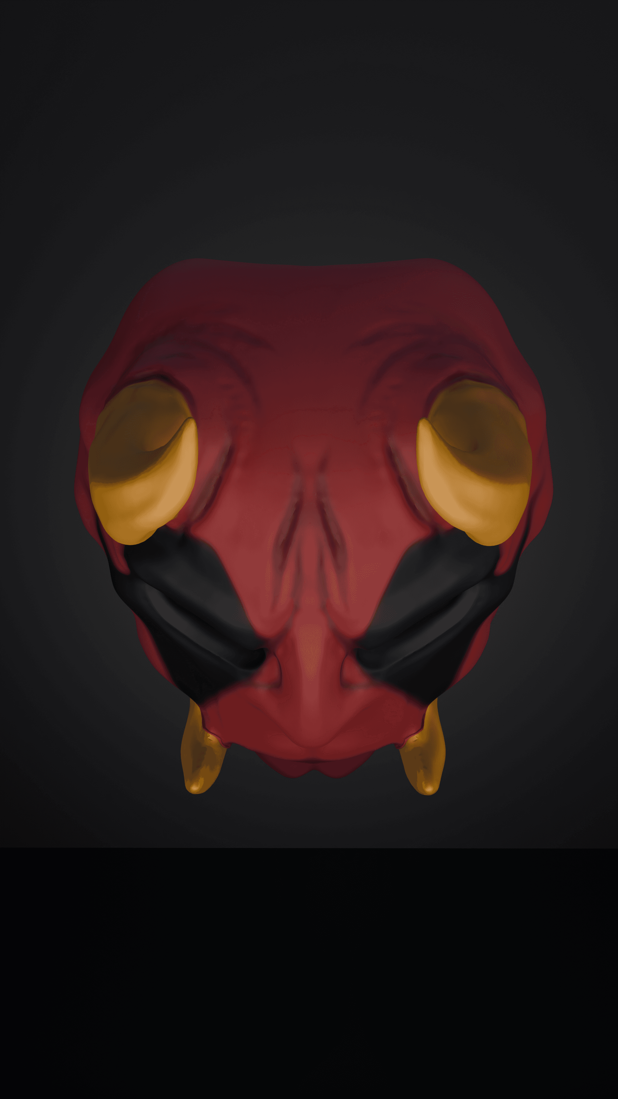 Deadpool X Oni - Stylish face mask 3d model