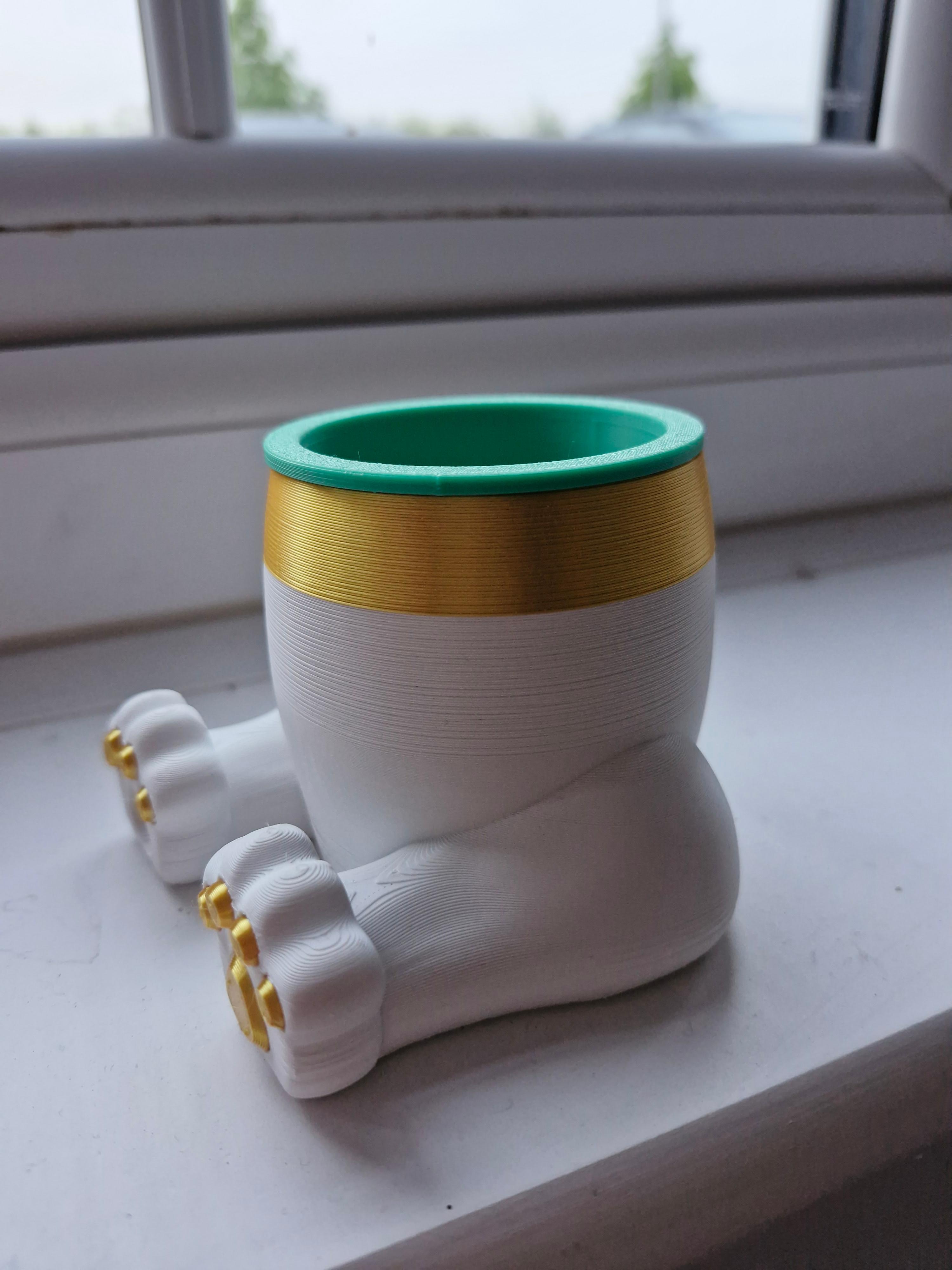 Pot Liner for Cat Feet Succulent Plant Pot 3d model