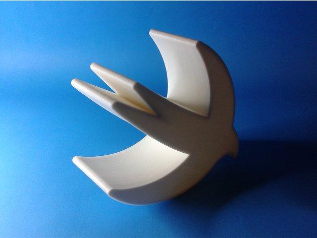 Swallow Bird, nestable box (v1) 3d model