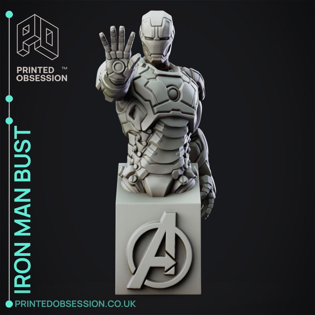 Ironman Bust - Marvel - 20cm - 3D model by printedobsession on Thangs