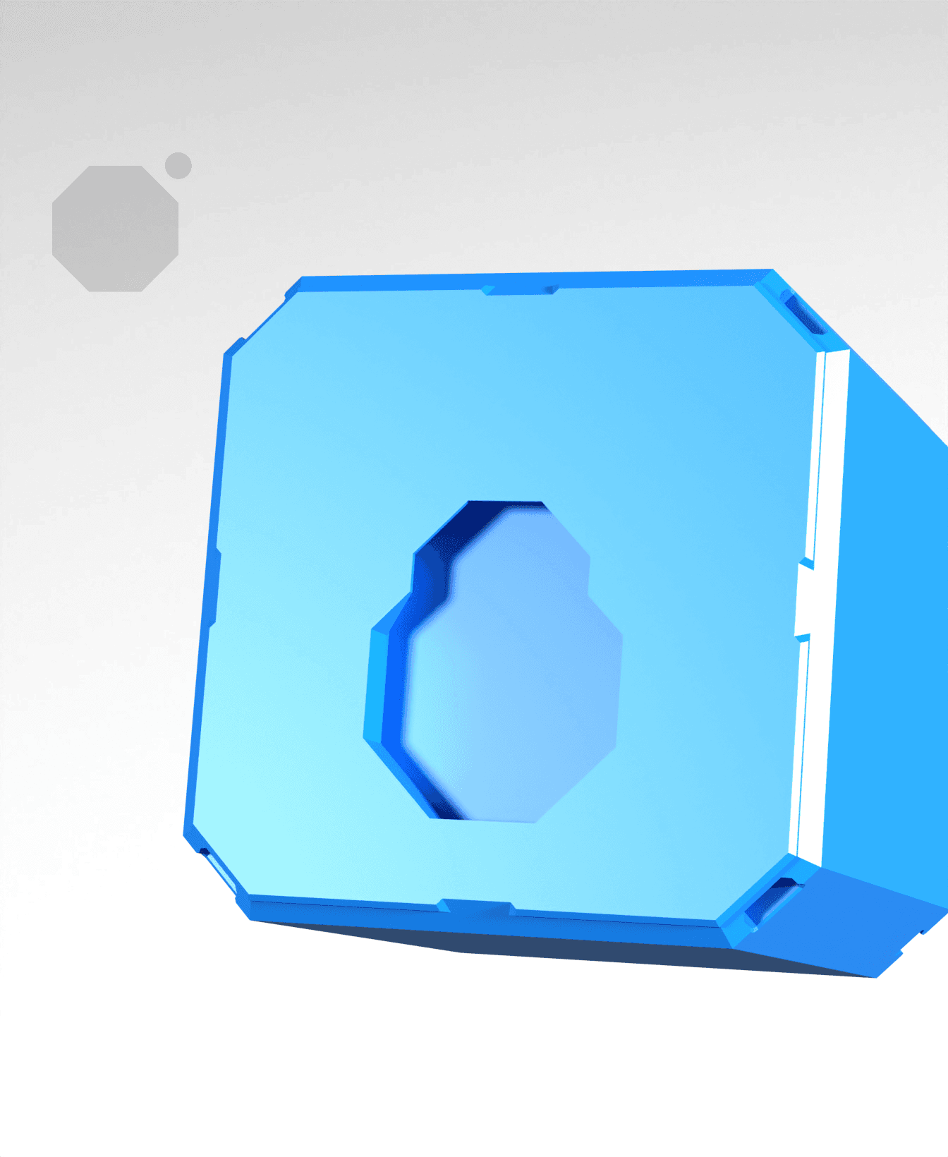 3x1x0.5 - Divided Bin - Multibin Insert 3d model