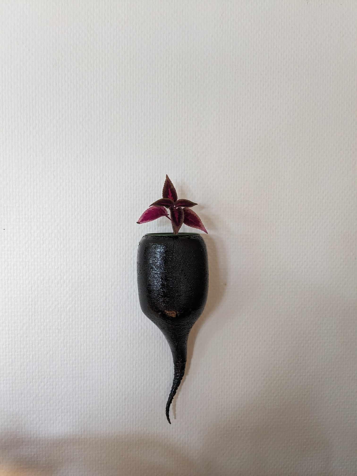 Black Drop Plant Pot 3d model
