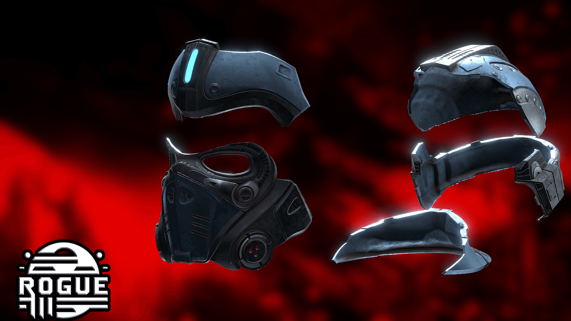 Clayton Carmine Helmet 3d model