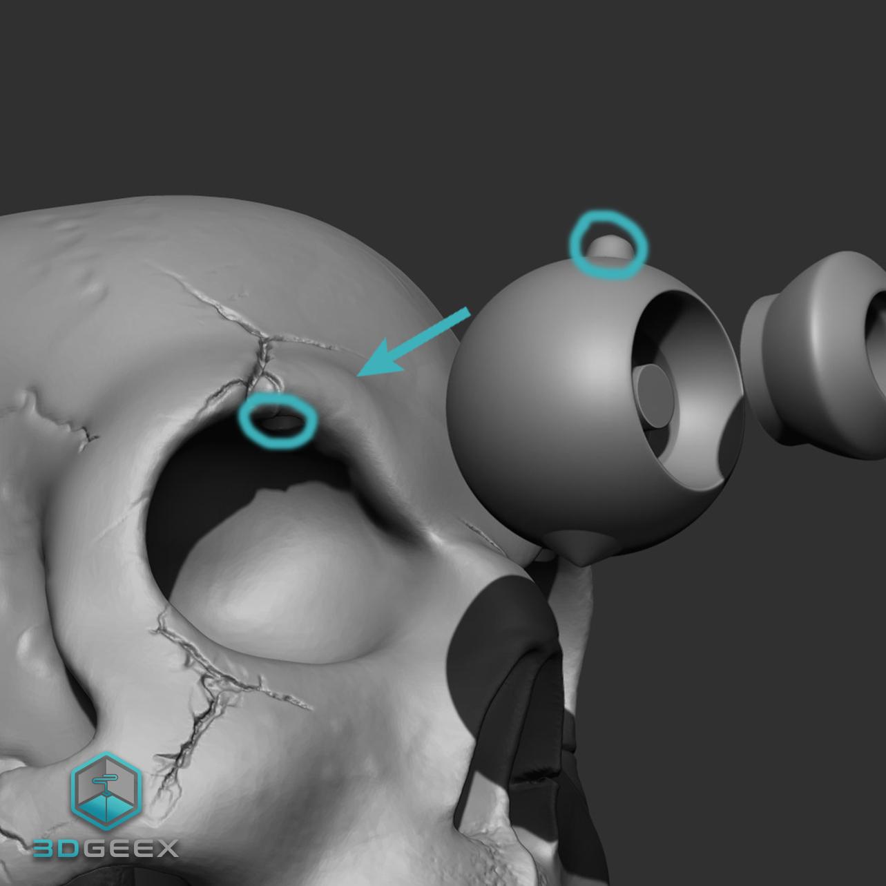 The Staring Skull 3d model