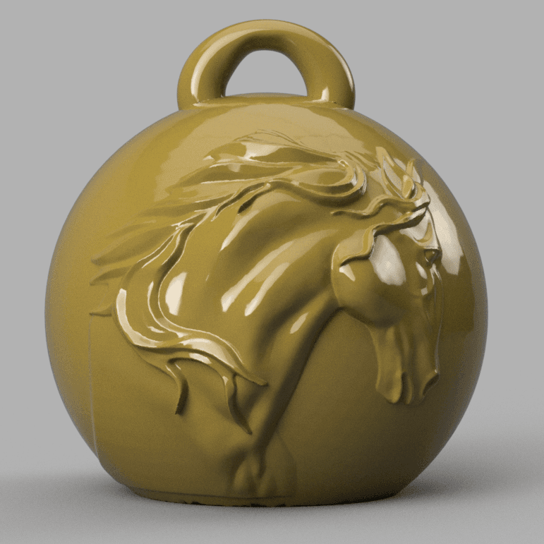 Christmas Ball horse 3d model