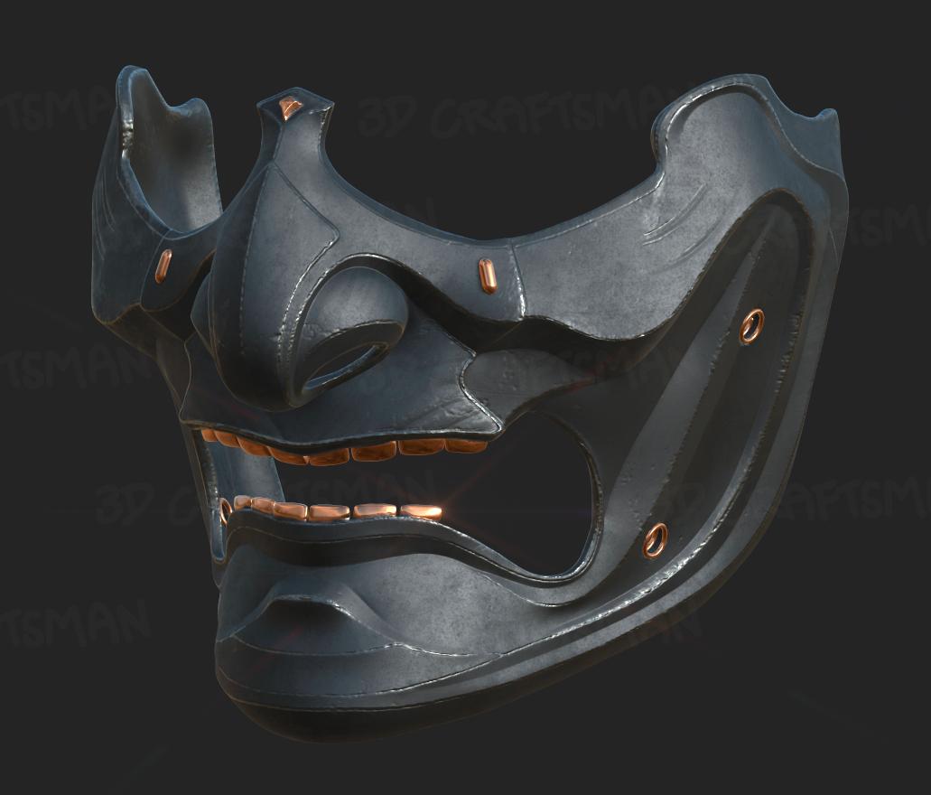 Ghost of Tsushima Samurai Clan Mask 3d model