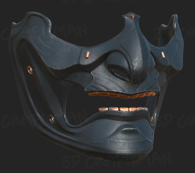 Ghost of Tsushima Samurai Clan Mask 3d model