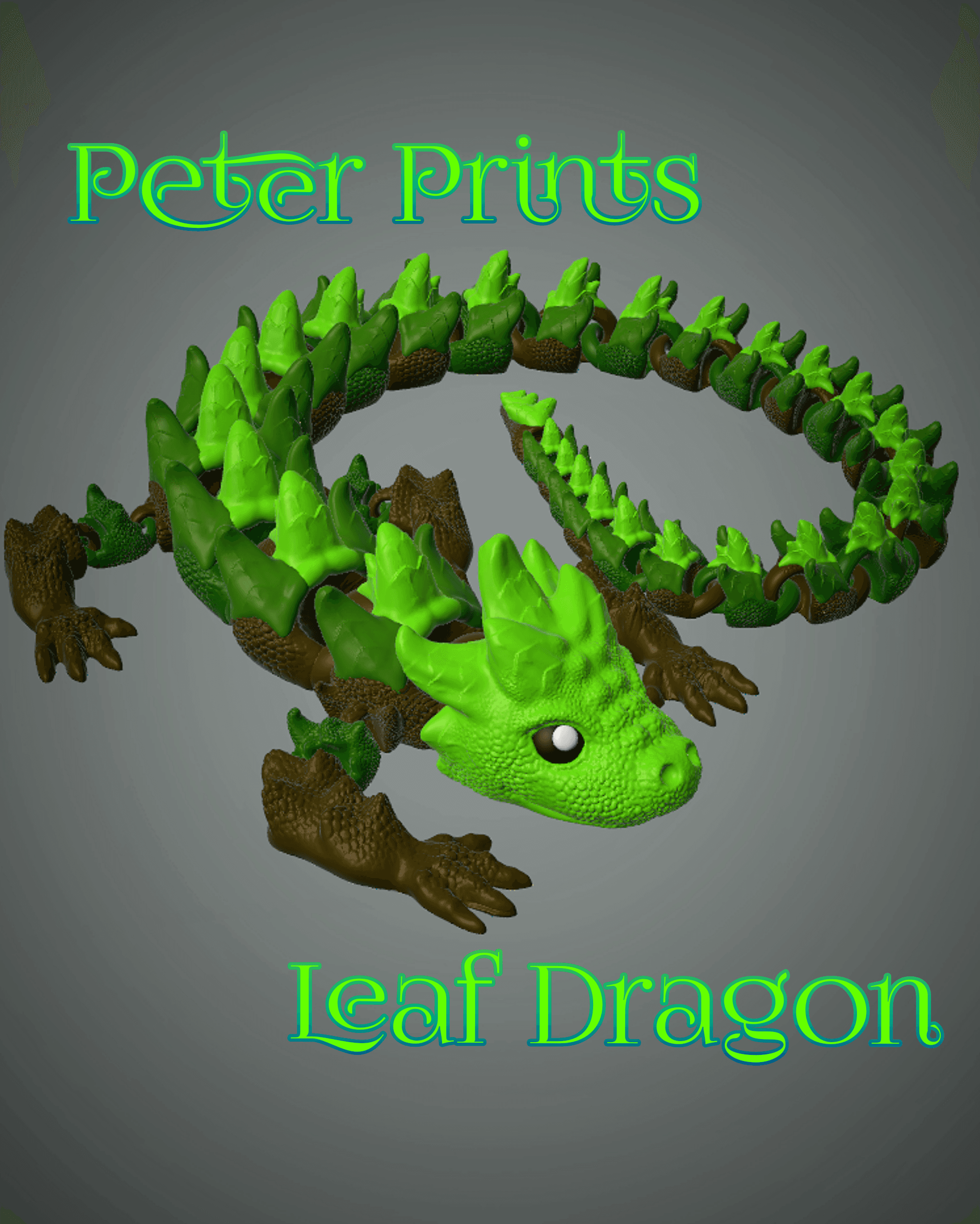 Leaf Dragon - Fully Articulated Dragon 3d model