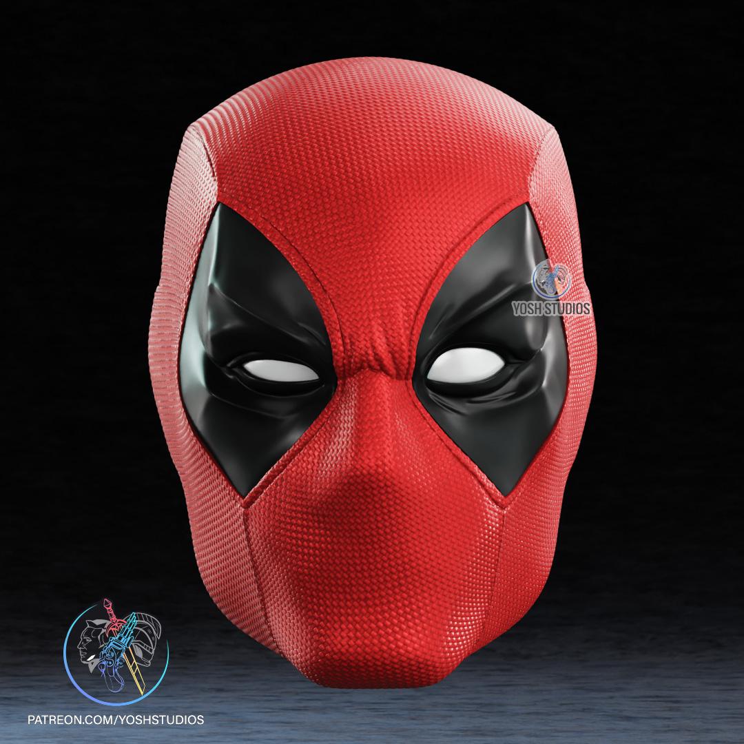 Comic Deadpool Mask 3D Print File STL 3d model