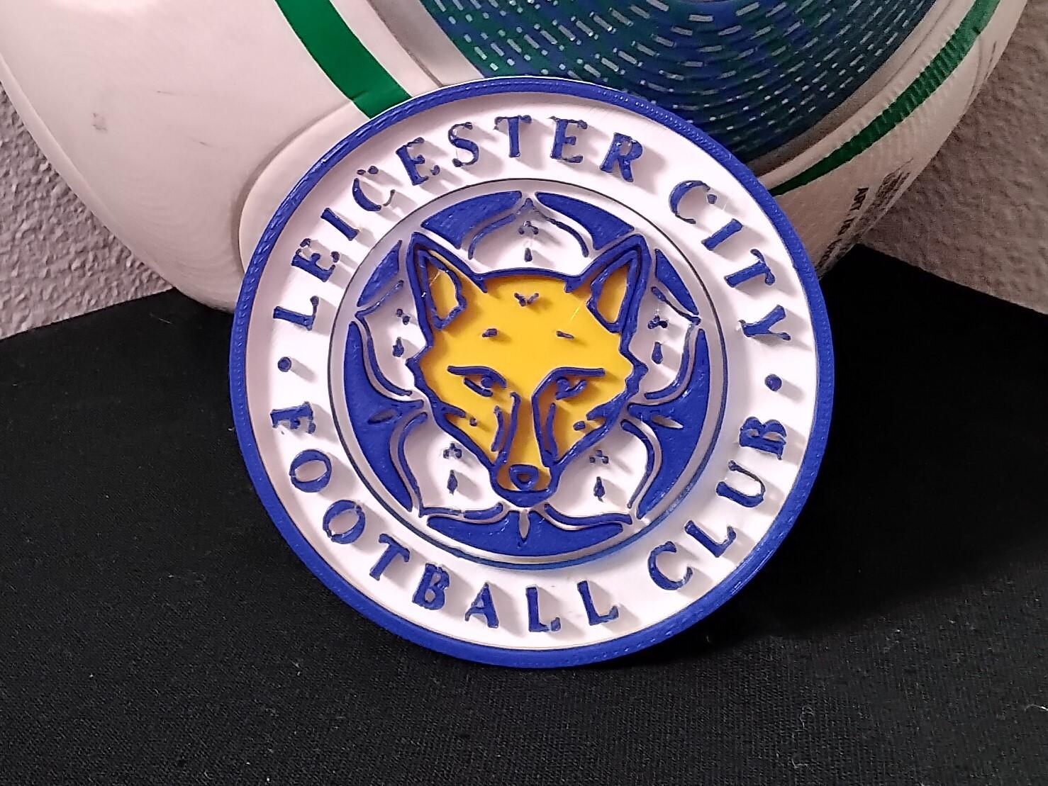Convex Leicester City FC coaster or plaque 3d model