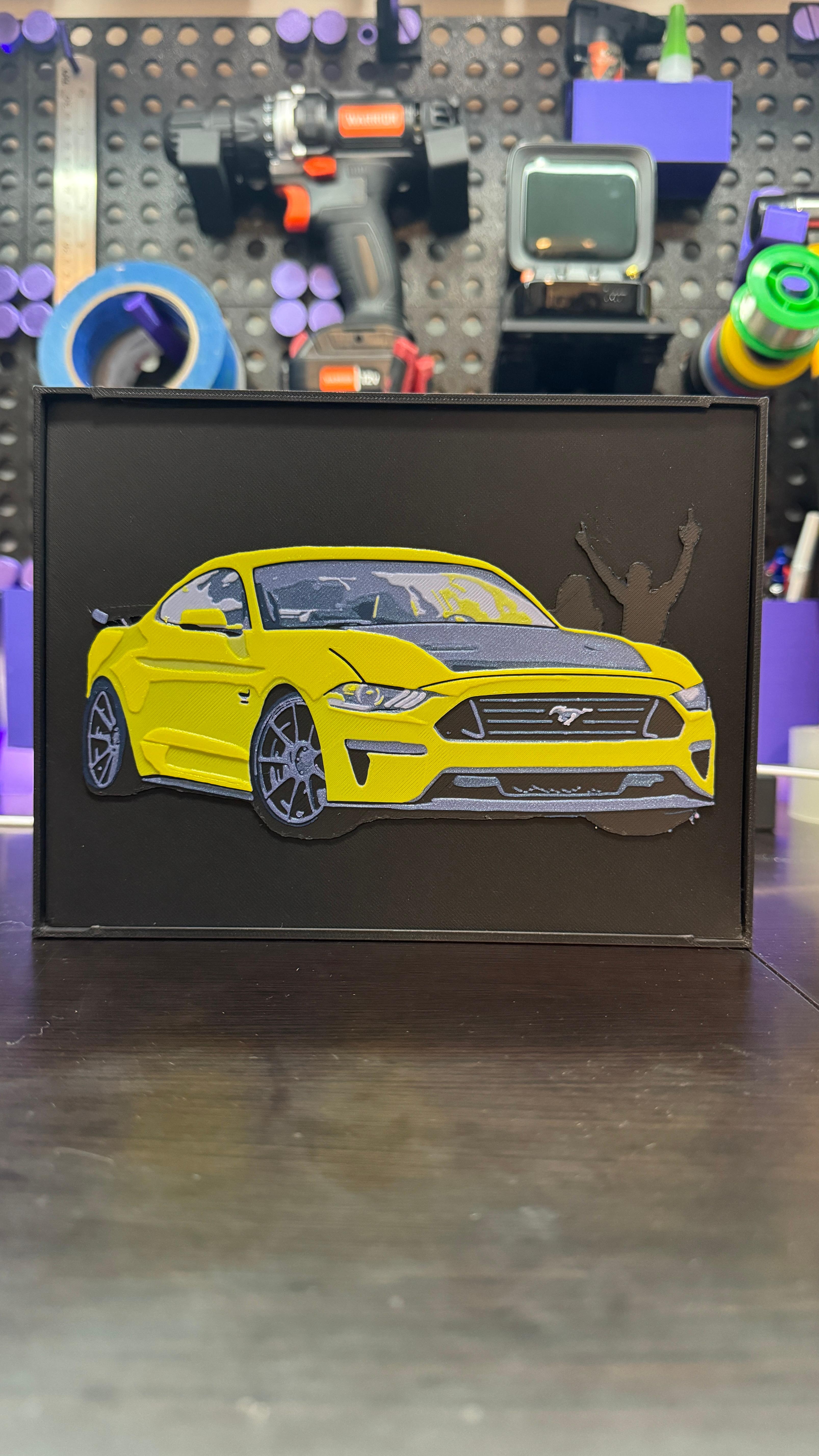 Framed Mustang 3d model