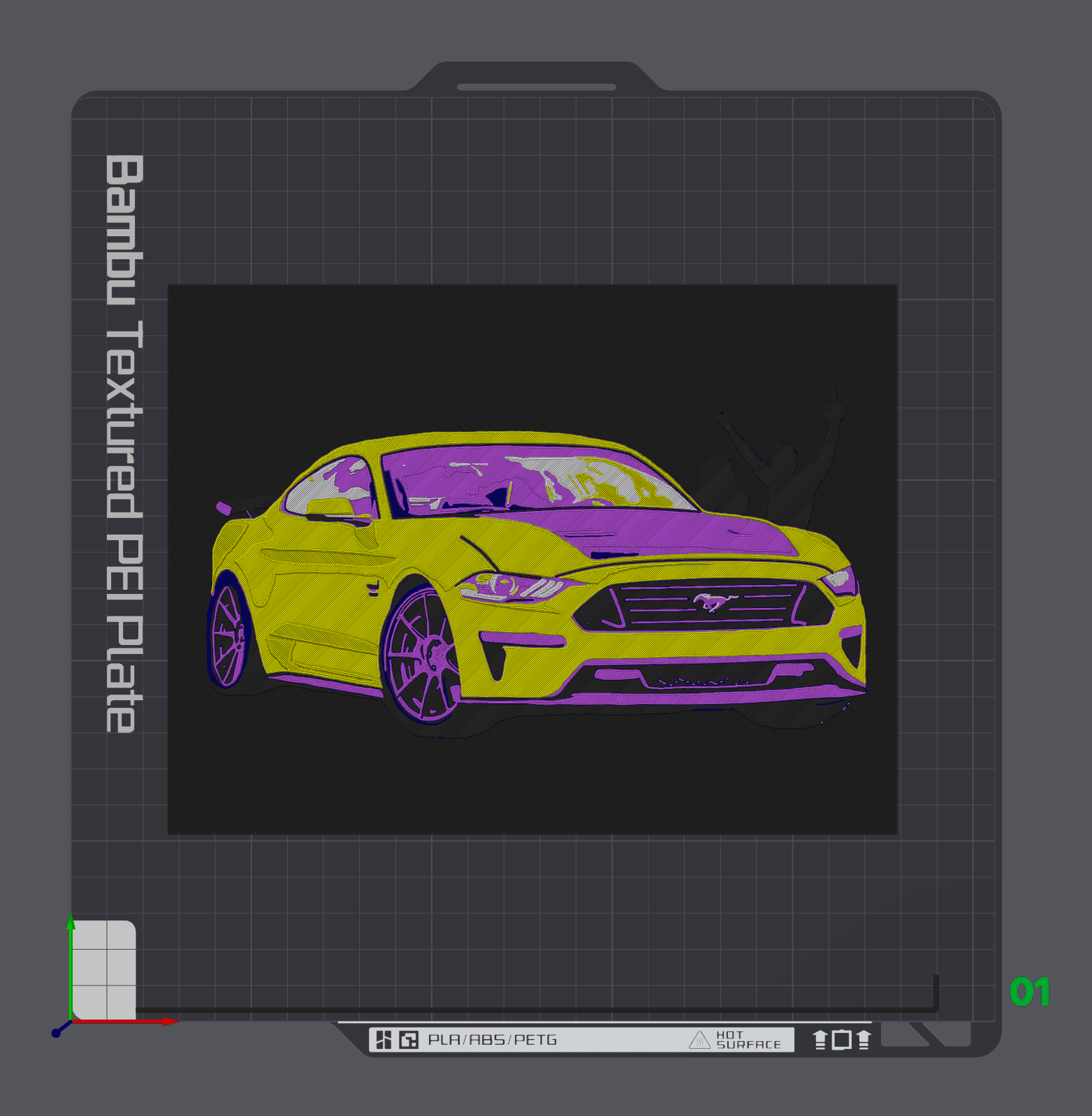 Framed Mustang 3d model