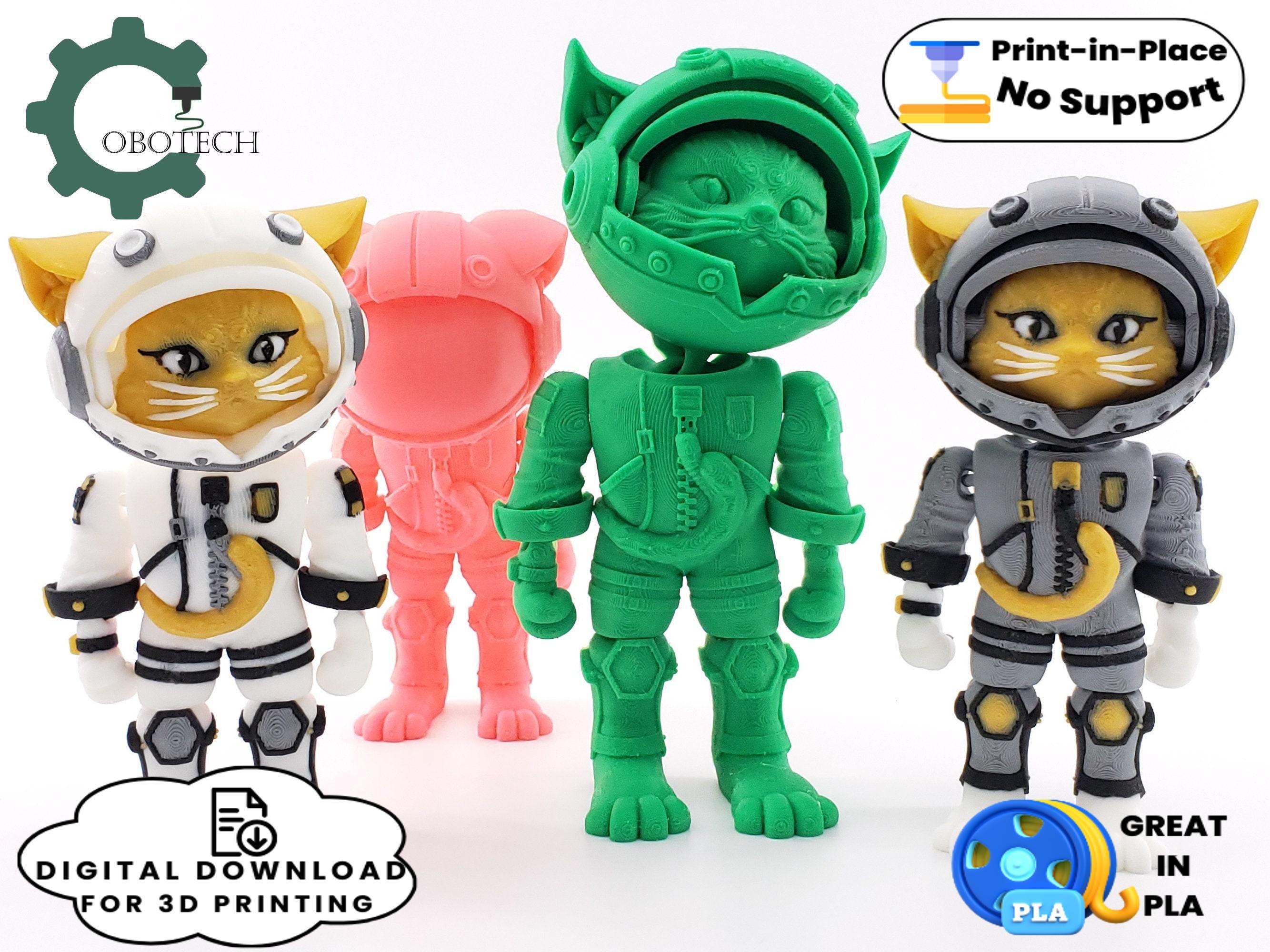 Cobotech Articulated Cat Astronaut 3d model