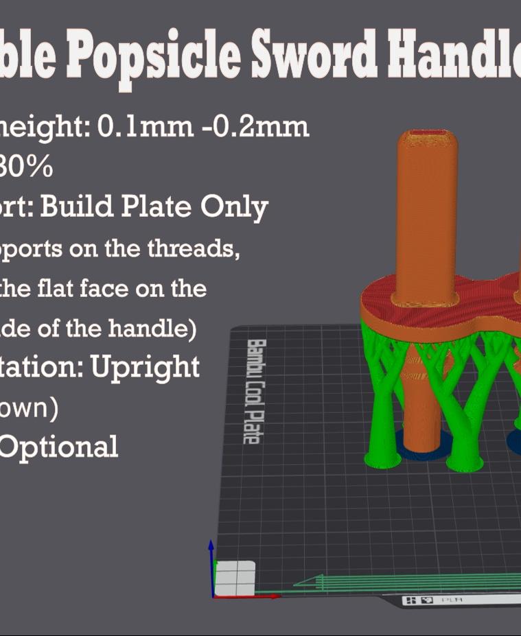 Double Popsicle Pool Noodle Sword  3d model
