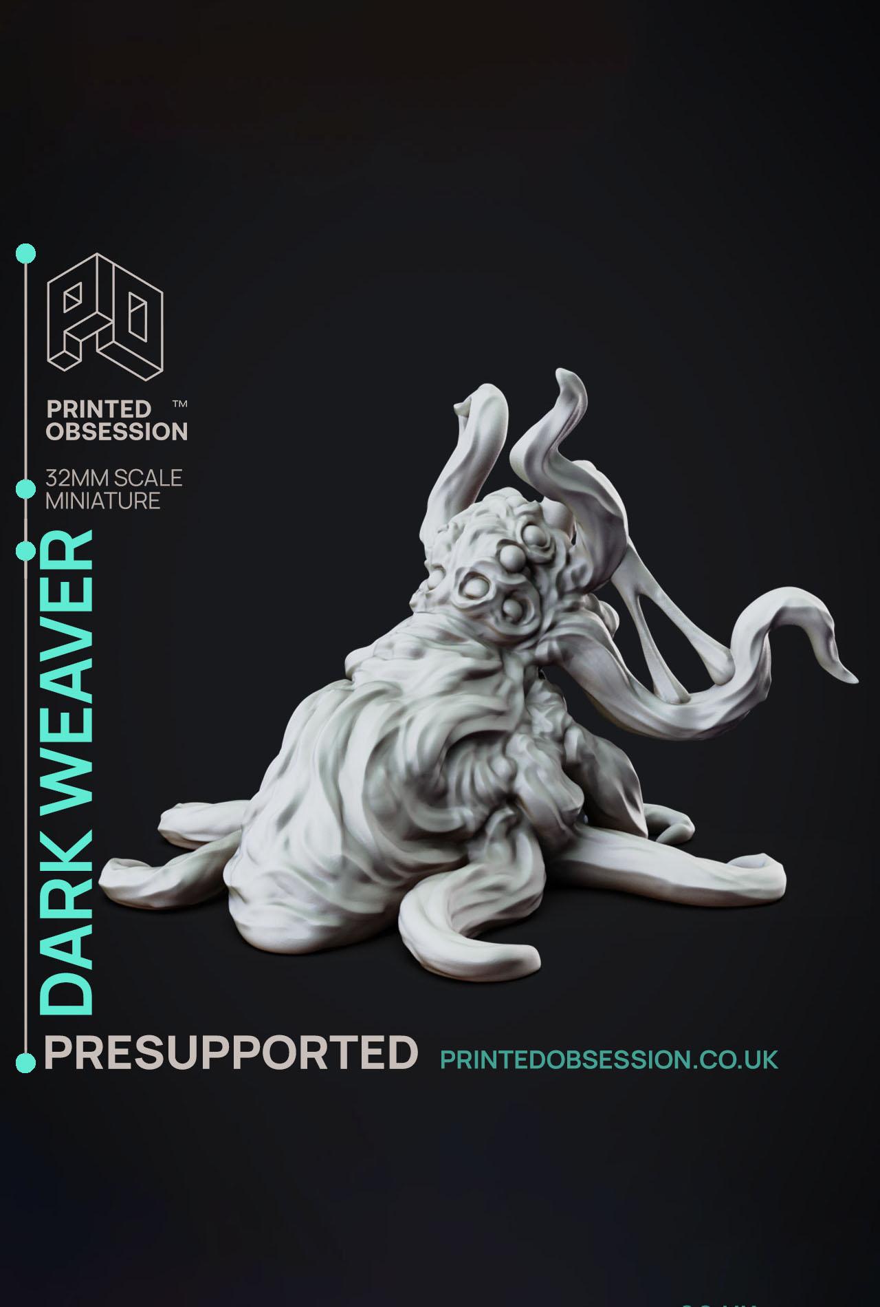 Dark Weaver - Faywild Vs Shadowfell - PRESUPPORTED - Illustrated and Stats - 32mm scale			 3d model