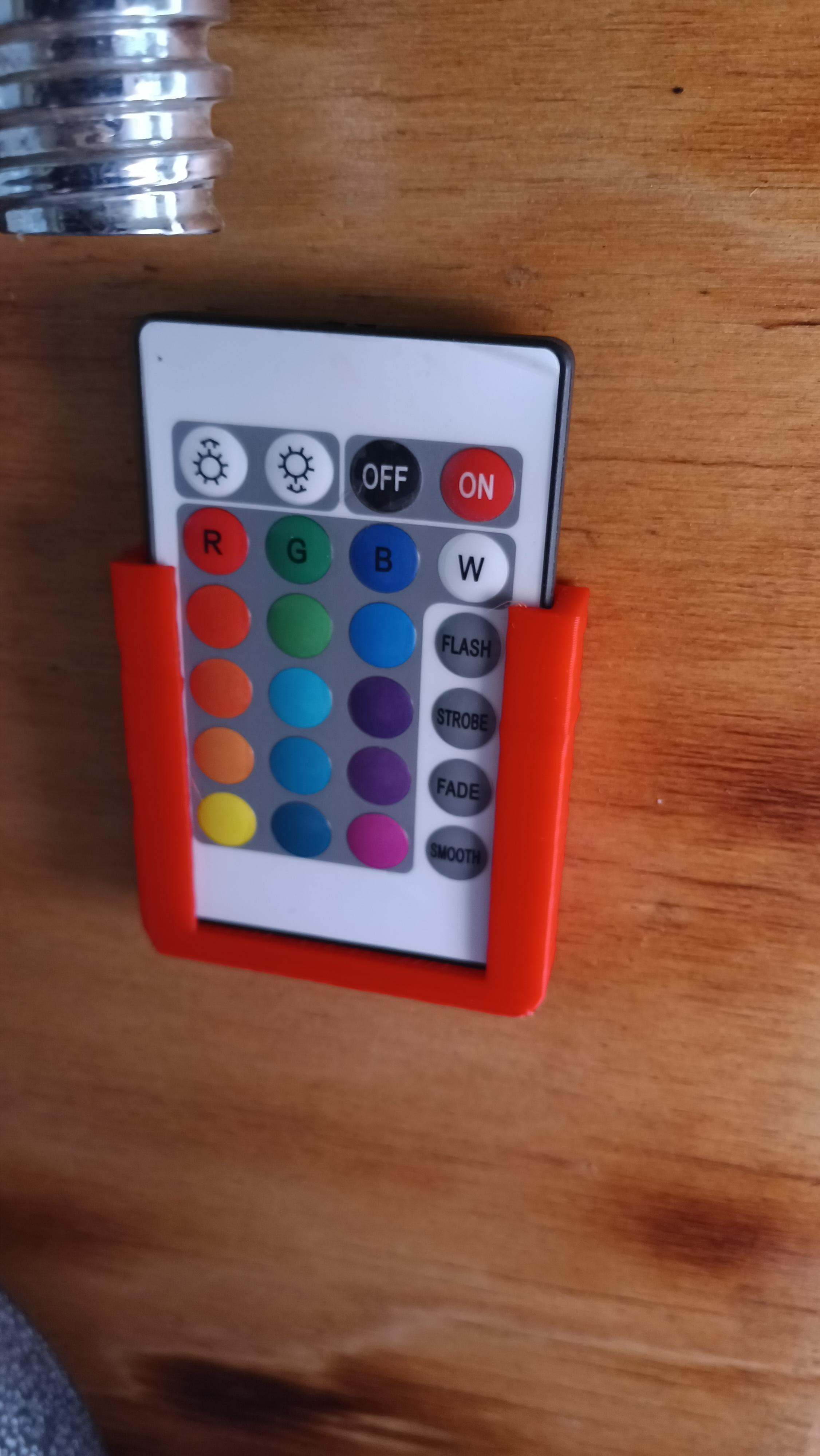 RGB LED remote holder  3d model
