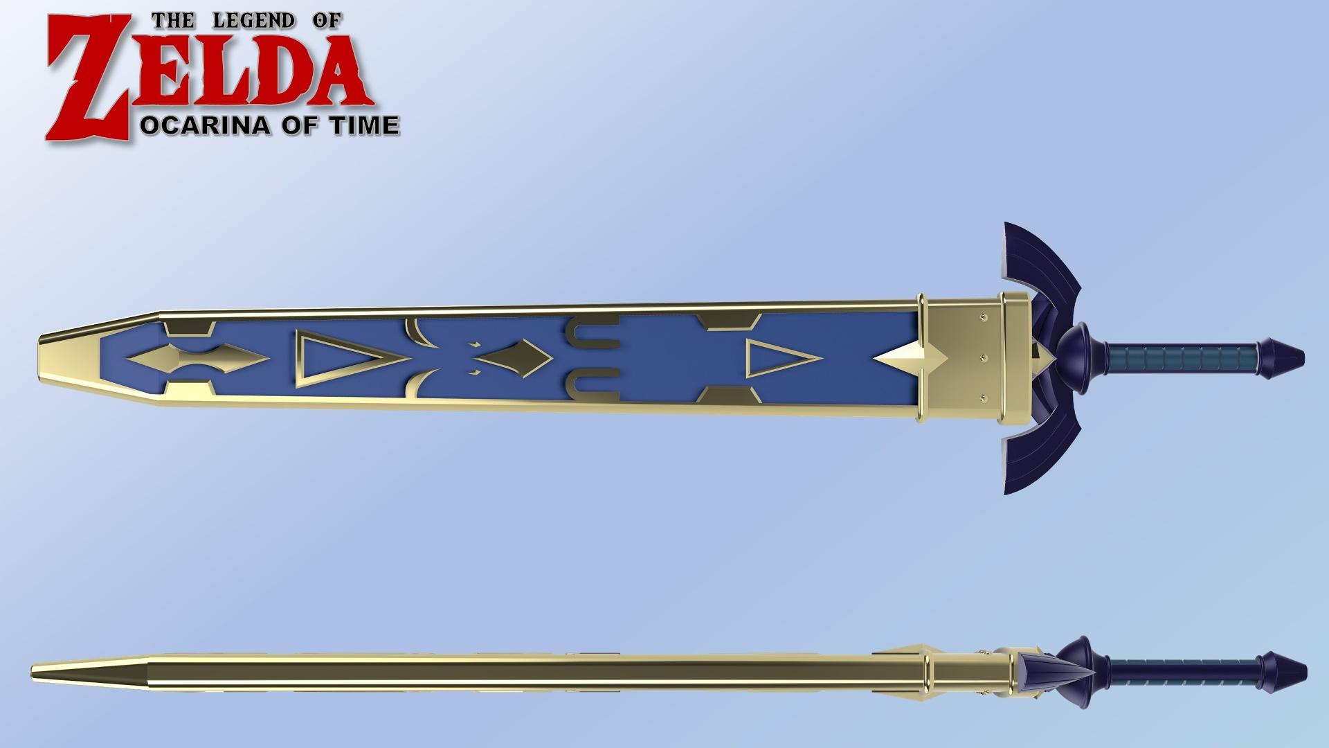 MASTER SWORD from Zelda Ocarina of Time (Life Size) 3d model