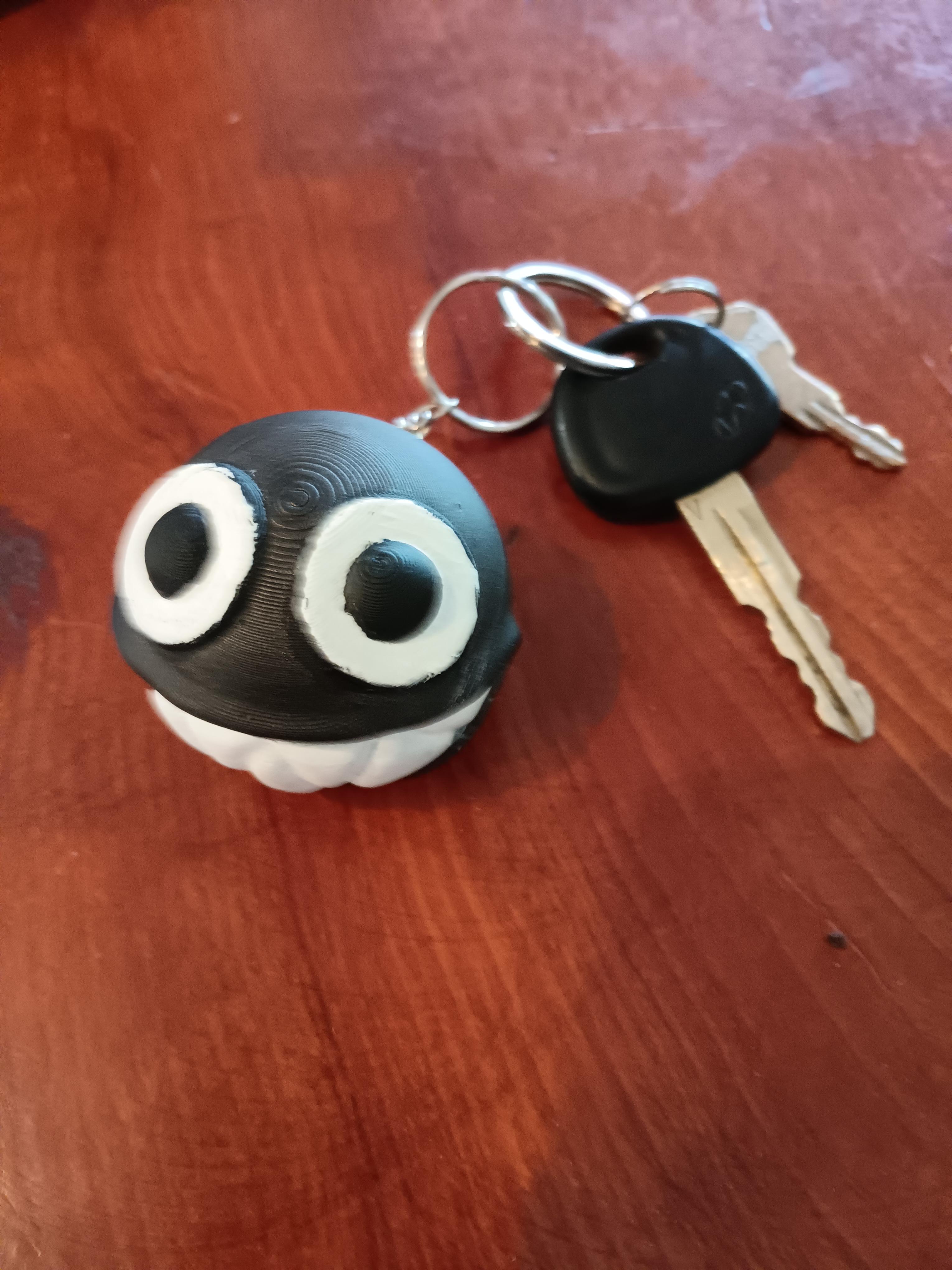 Chain Chomp Keychain - print in place 3d model