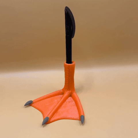 Duck Foot Pen Holder 3d model