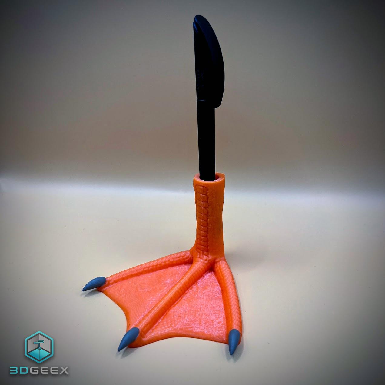 Duck Foot Pen Holder 3d model