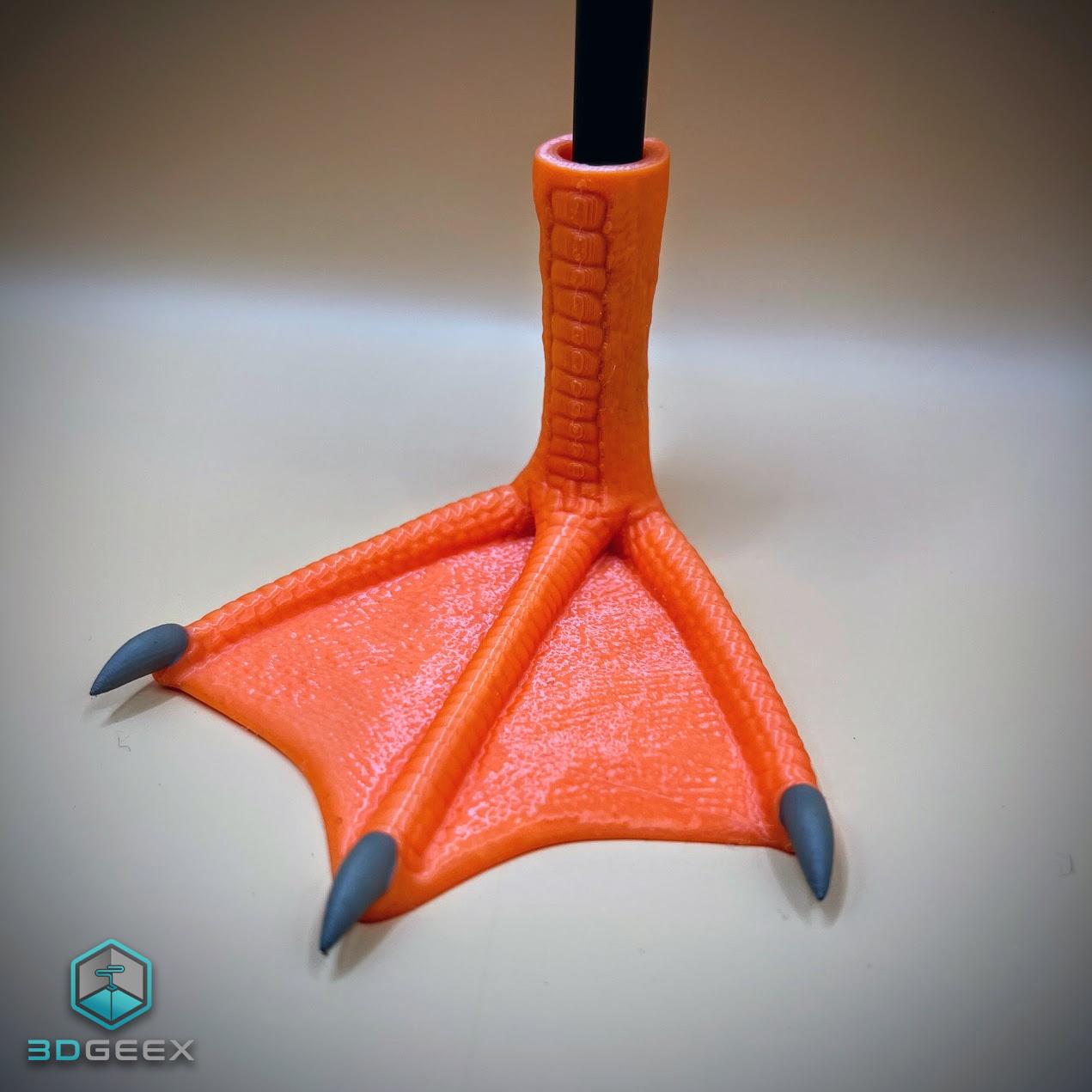 Duck Foot Pen Holder 3d model