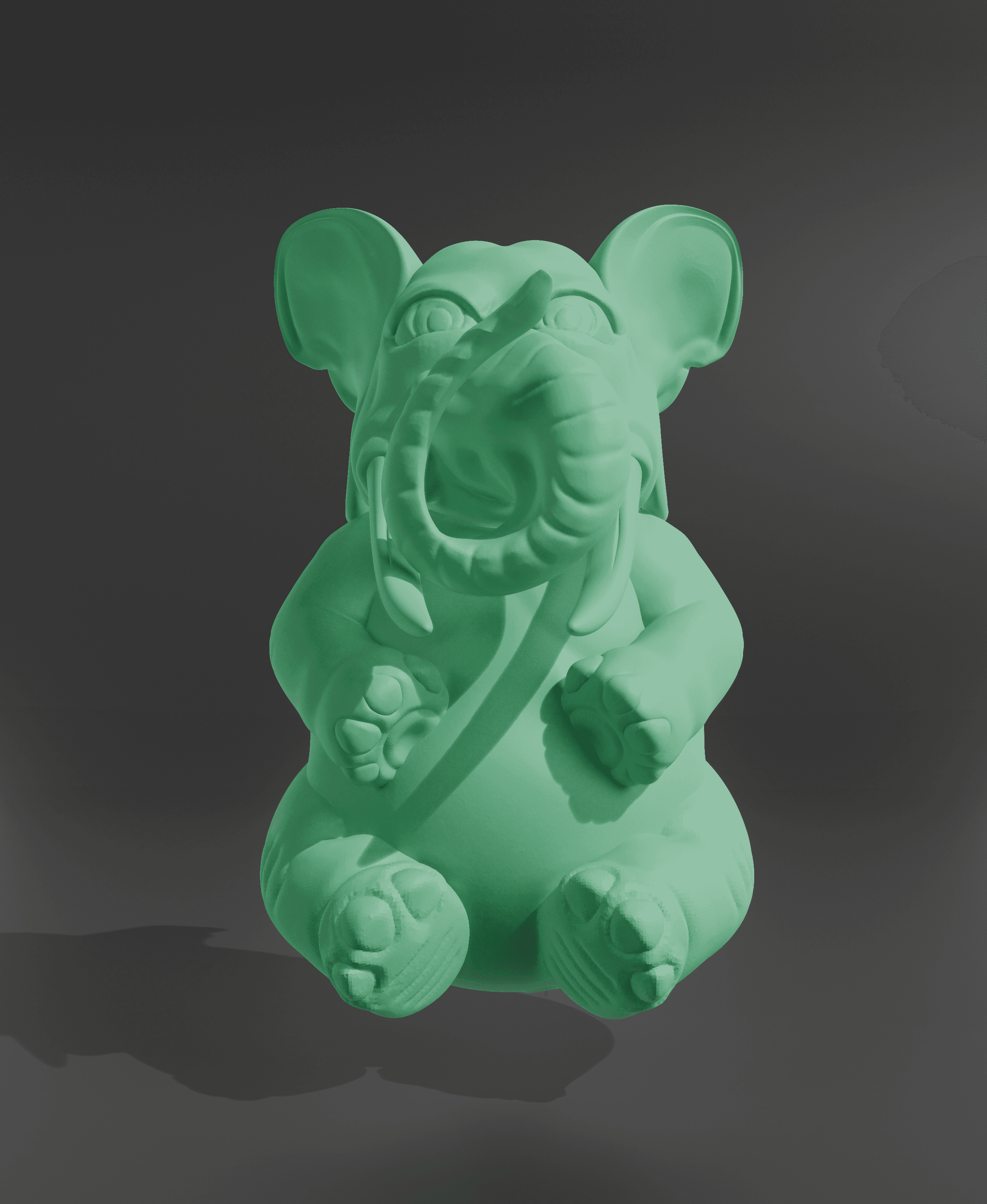 BHUDA ELEPHANT SCULPT 3d model