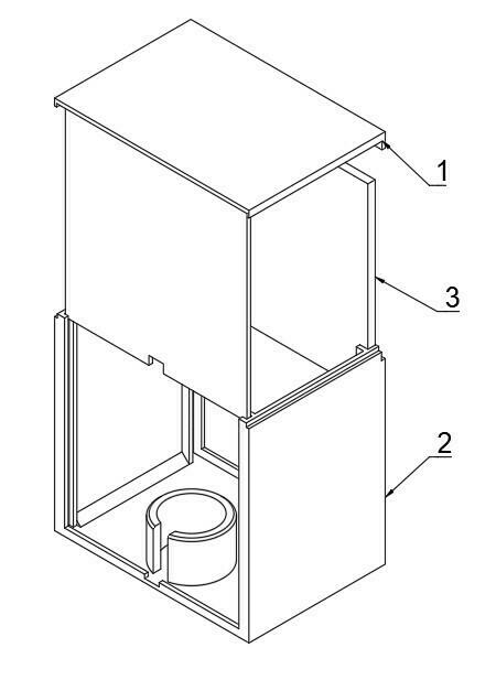 Simple Lithophane Box (Holds 1 Panel) 3d model