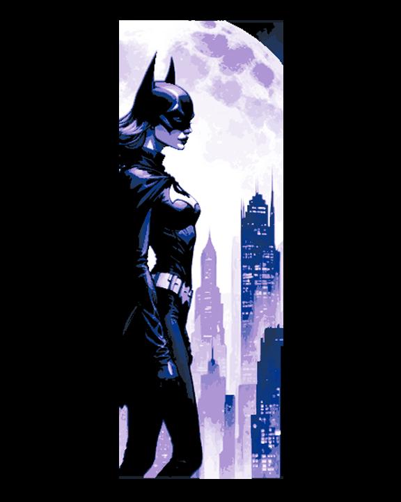 Fan art Showcasing Batgirl looking over Gotham - Set of 3 Bookmarks 3d model