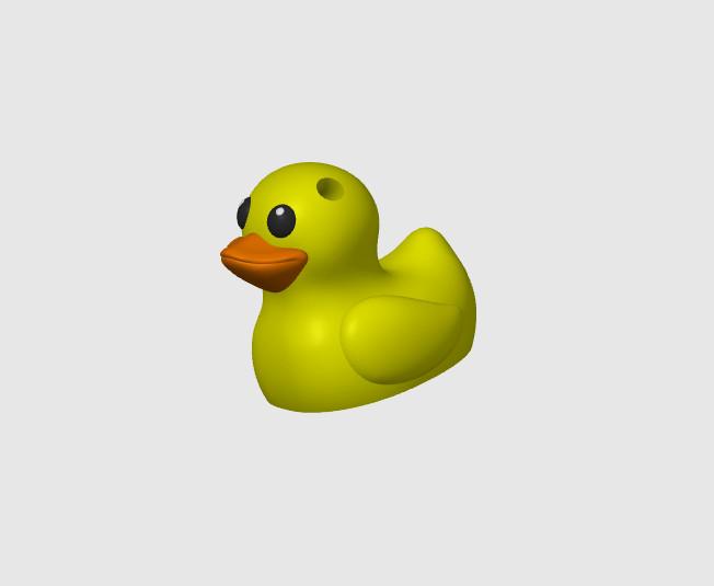 Duck Mini Keychain 3d model