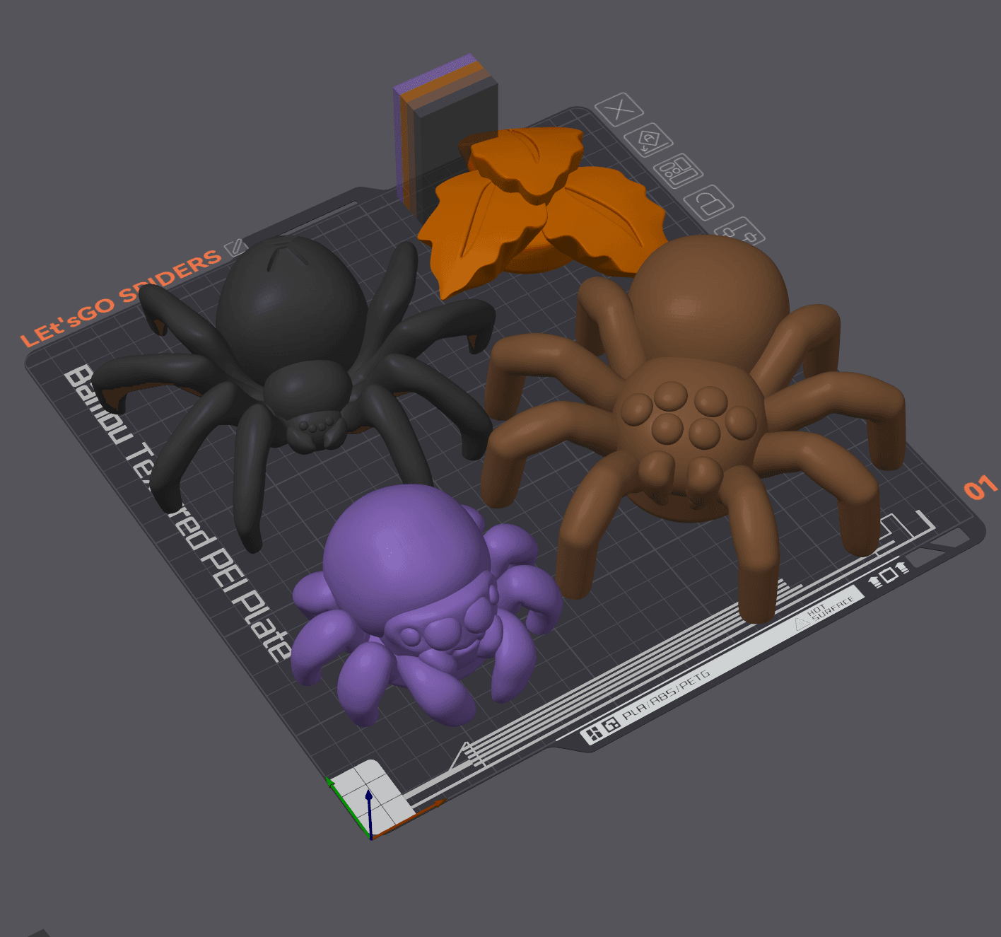 LEt'sGO - Spider Decorations for MandicReally's Wreath 3d model