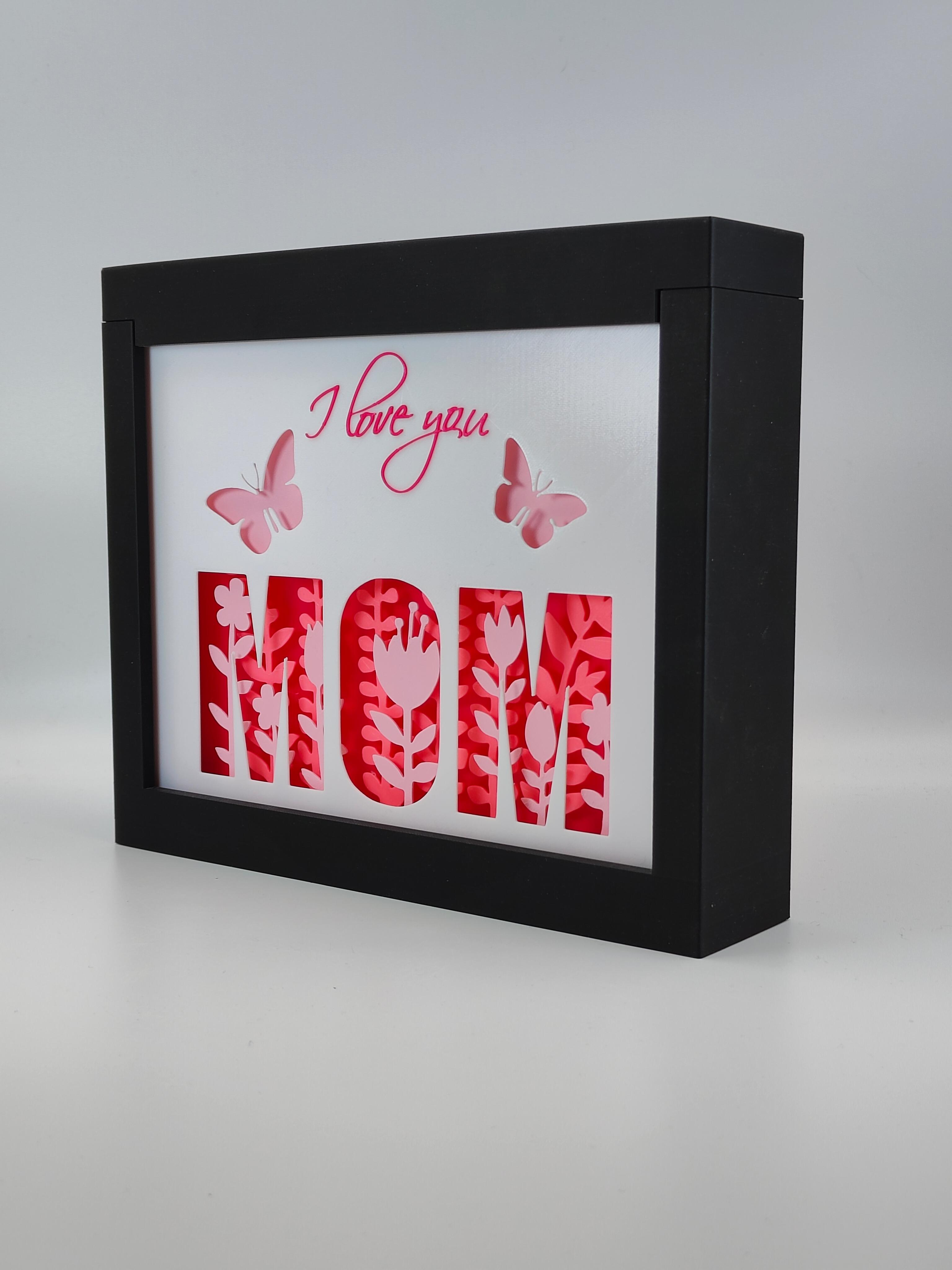 Mother's Day Shadow Box 3d model