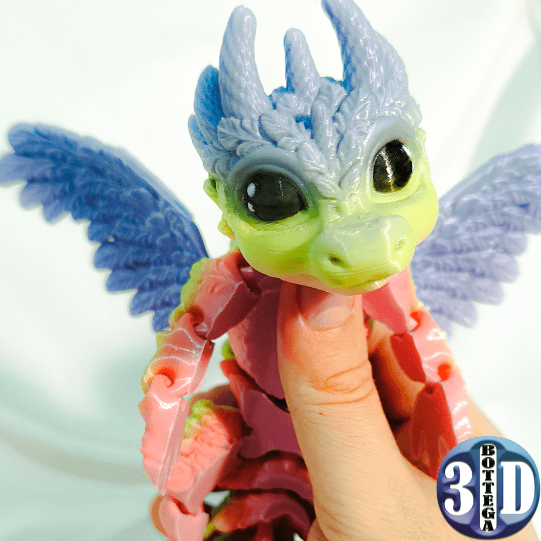 Deyva, the winged baby Dragon 3d model