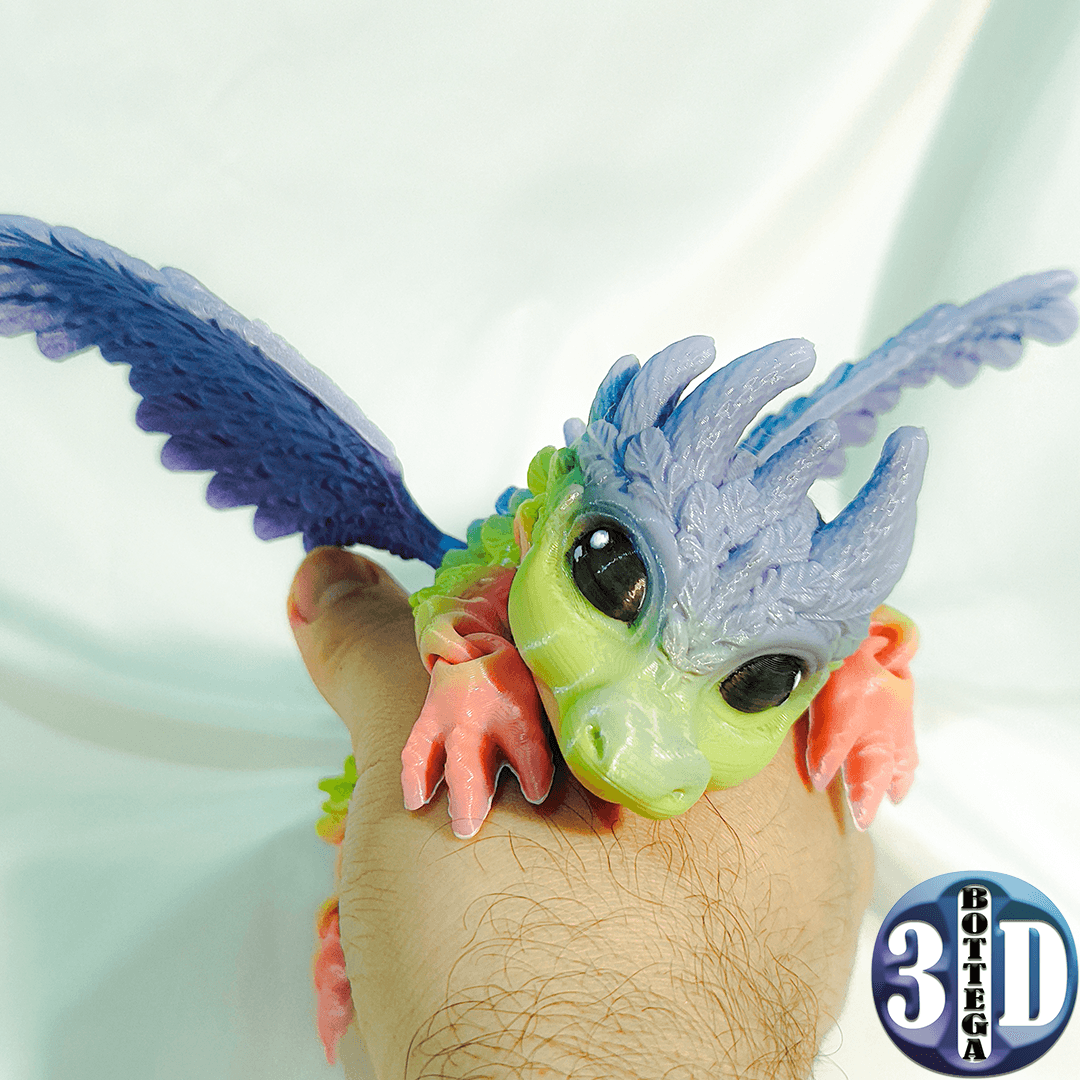 Deyva, the winged baby Dragon 3d model