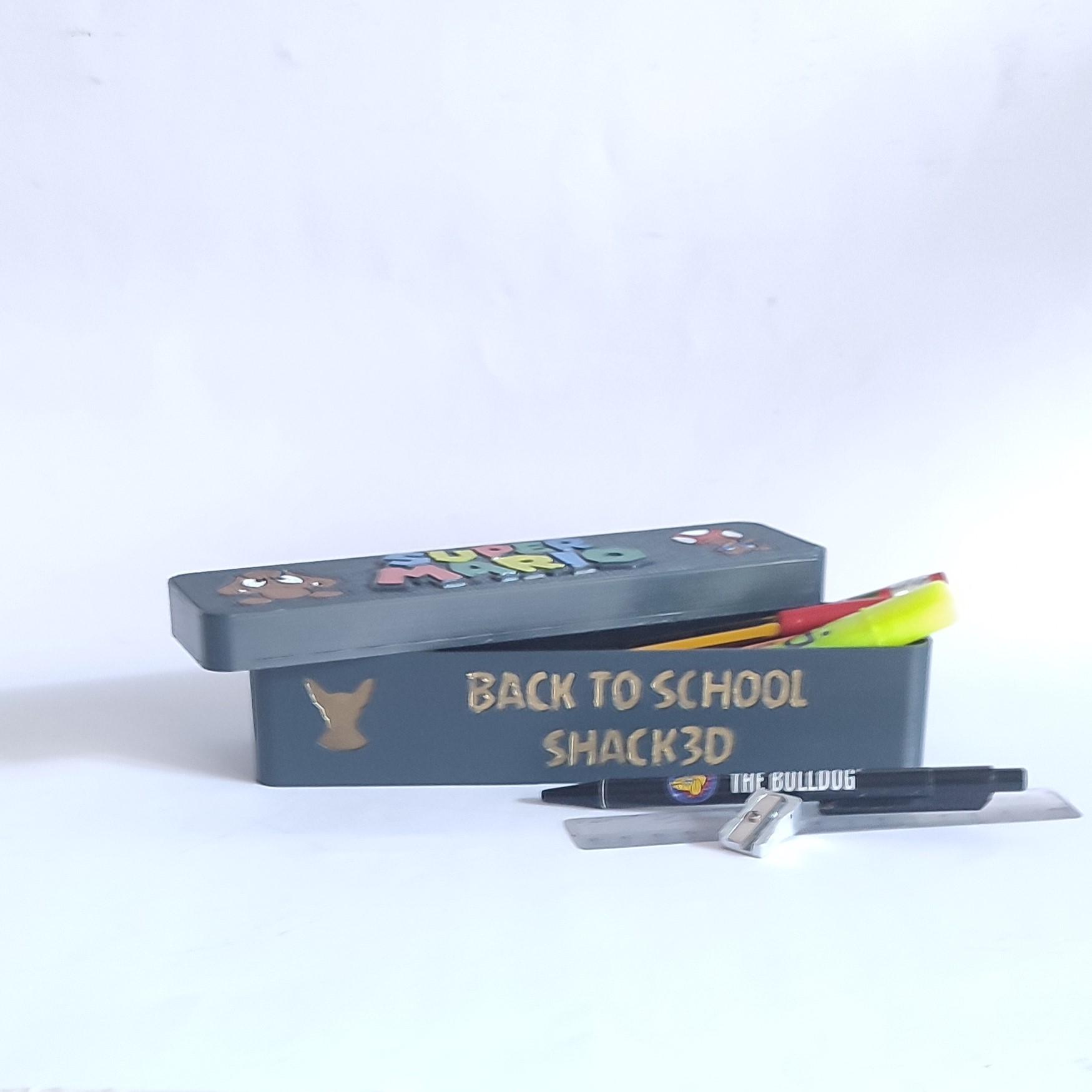 #BackToSchool PENCIL CASE MARIO 3d model