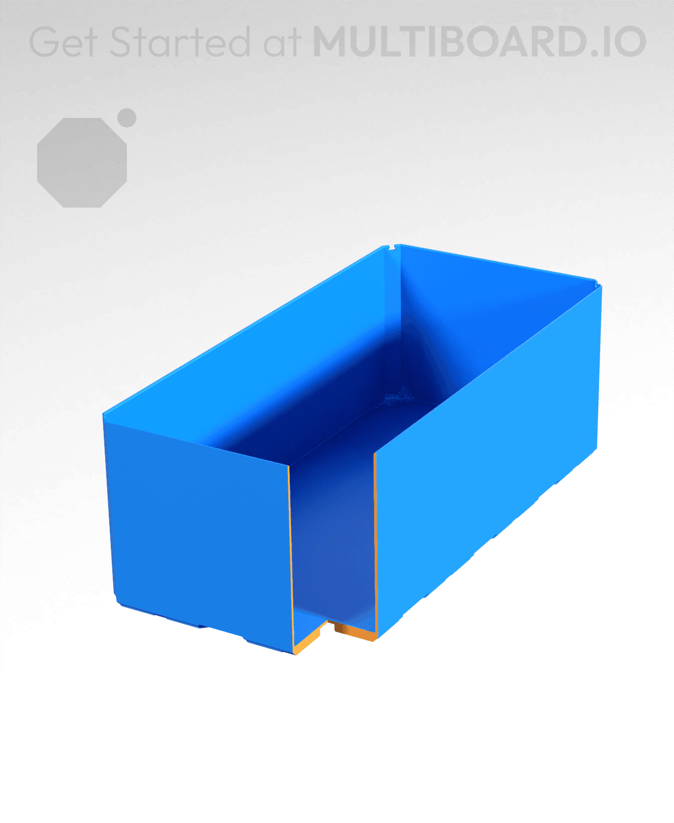 2x4x1.5 - Bin - Multibin Insert 3d model