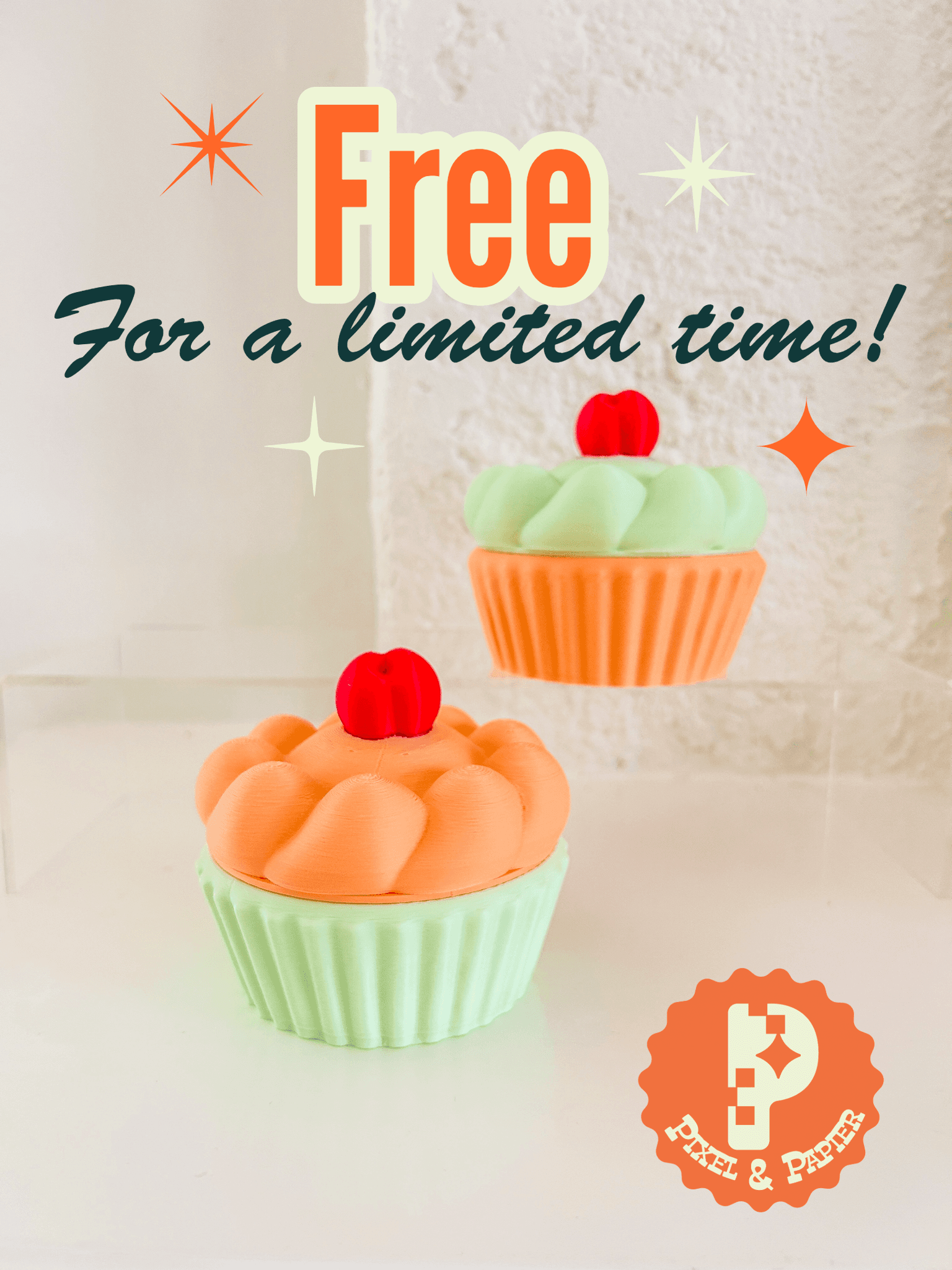 FREE FOR A LIMITED TIME - Another Cupcake Jewelry Box - Vintage-Inspired Container and Gift Holder 3d model