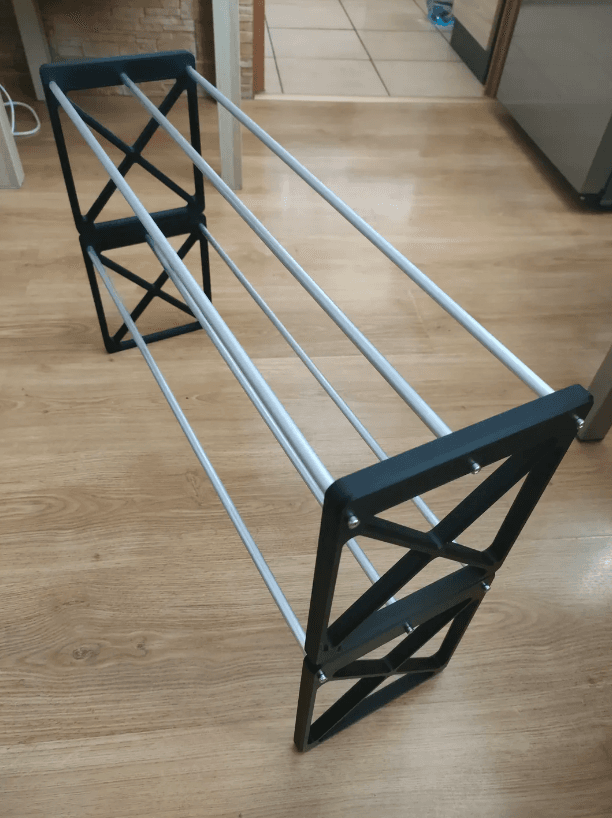 Shoe rack - stackable version 3d model