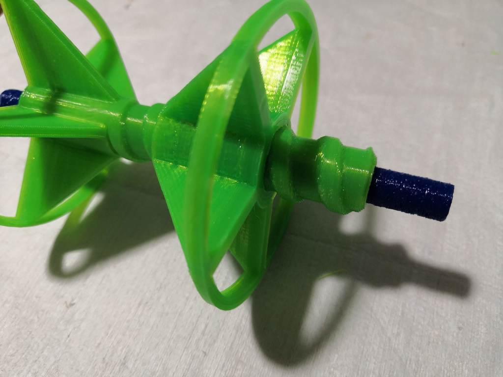 Very stable table filament spool holder fully printed with swivel pin, universal size, mountable. For TRONXY, ANET and many other 3D printers. 3d model