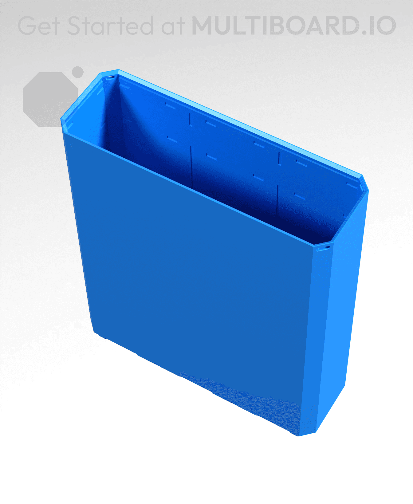 3x1x3.5 - Simple Walls - Standard Click-In Multibin Shell Extension 3d model