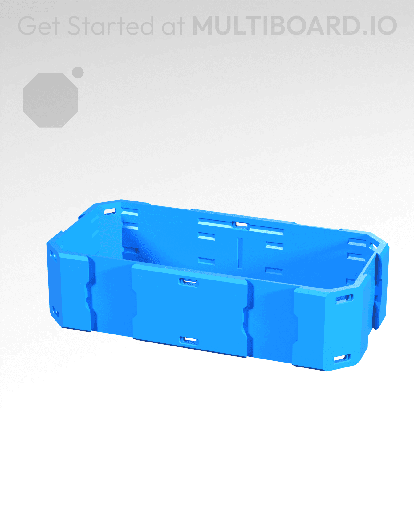 2x1x0.5 - Shell Center - Multibin Shell Ring 3d model