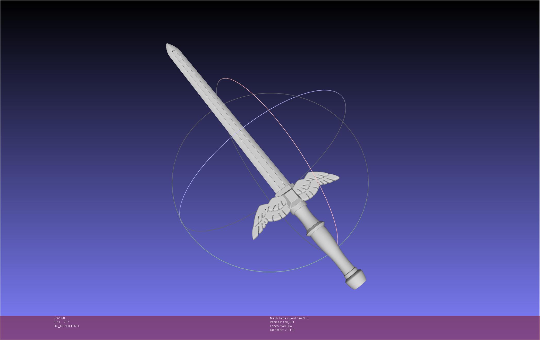 Dungeon Meshi Laios Sword New 3d model