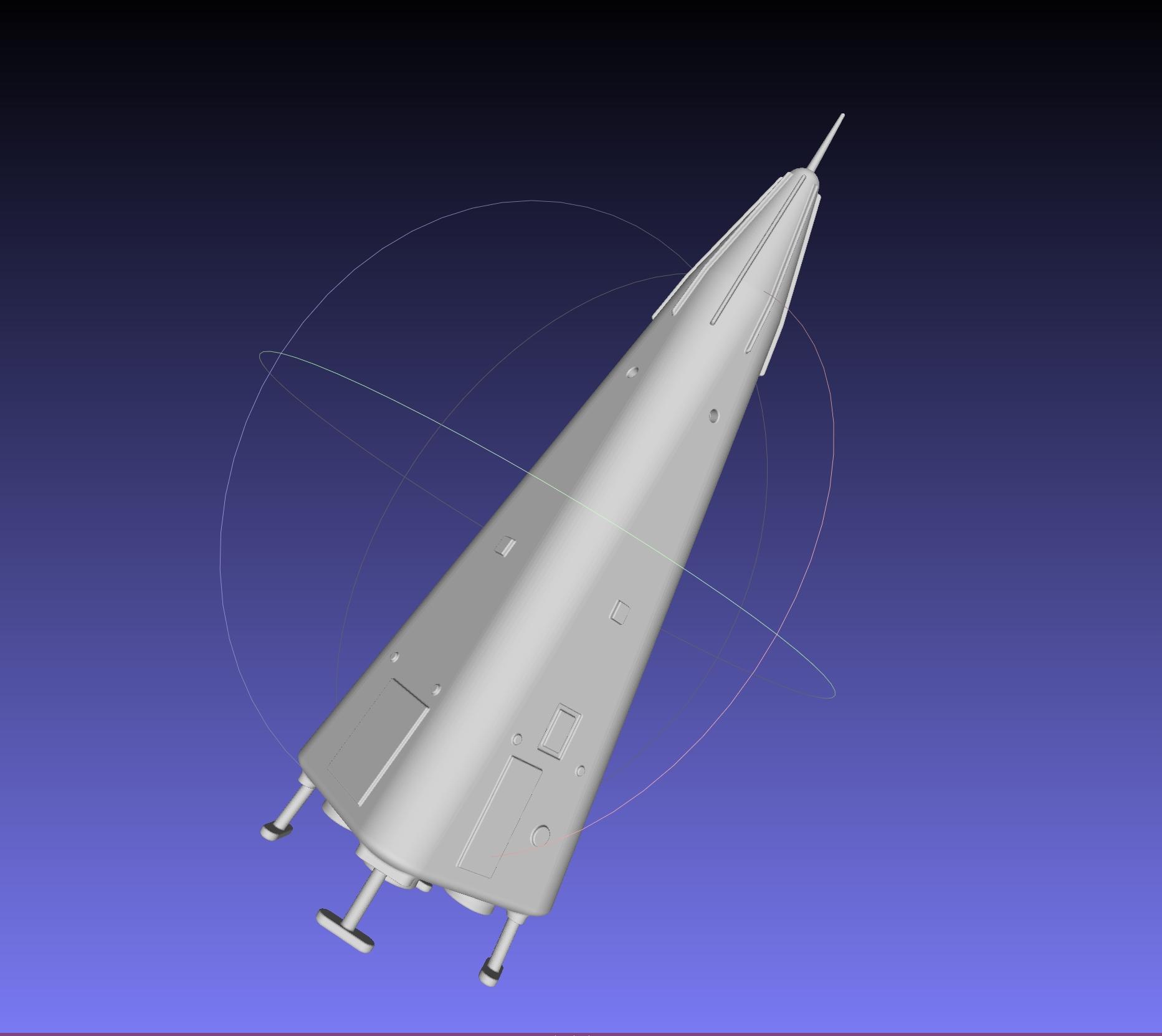 Delta Clipper MD DC-X Printable Miniature 3d model