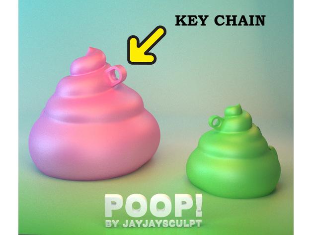 POOP Key Chain 3d model