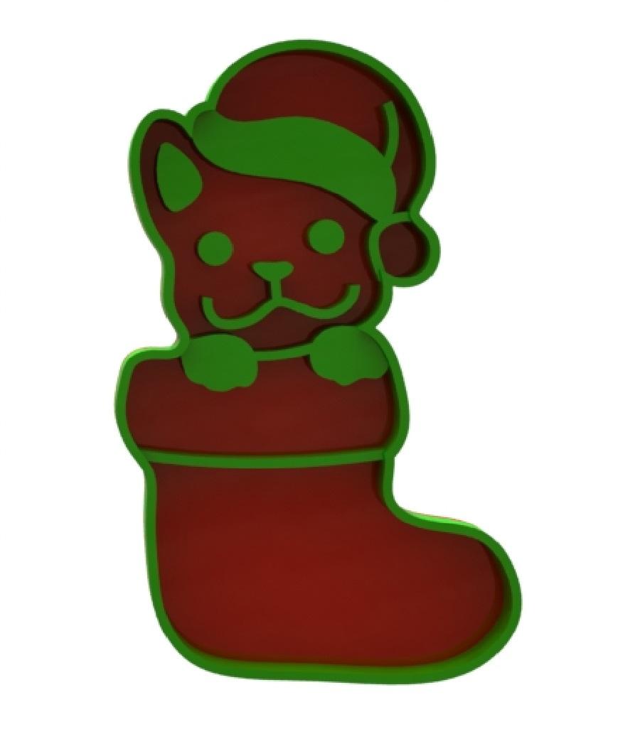 Christmas cookie cutters pack 3d model