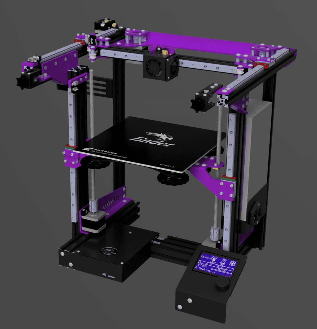 STL file Ender 3 Max CAD Model for designing Mods 🖨️・3D print design to  download・Cults