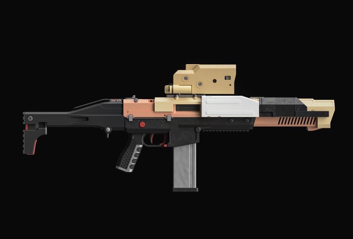 DEATH STRANDING Assault Rifle 3d model